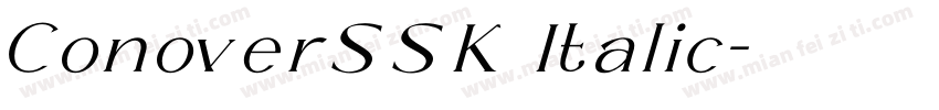 ConoverSSK Italic字体转换